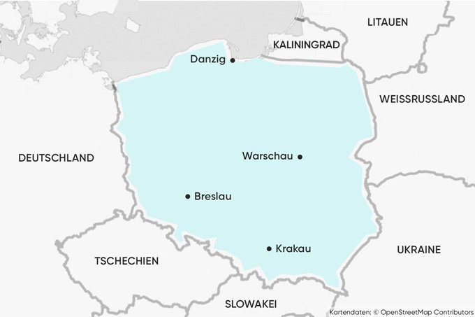 Polen Karte