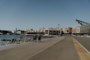 Valencia Hafen Promenade