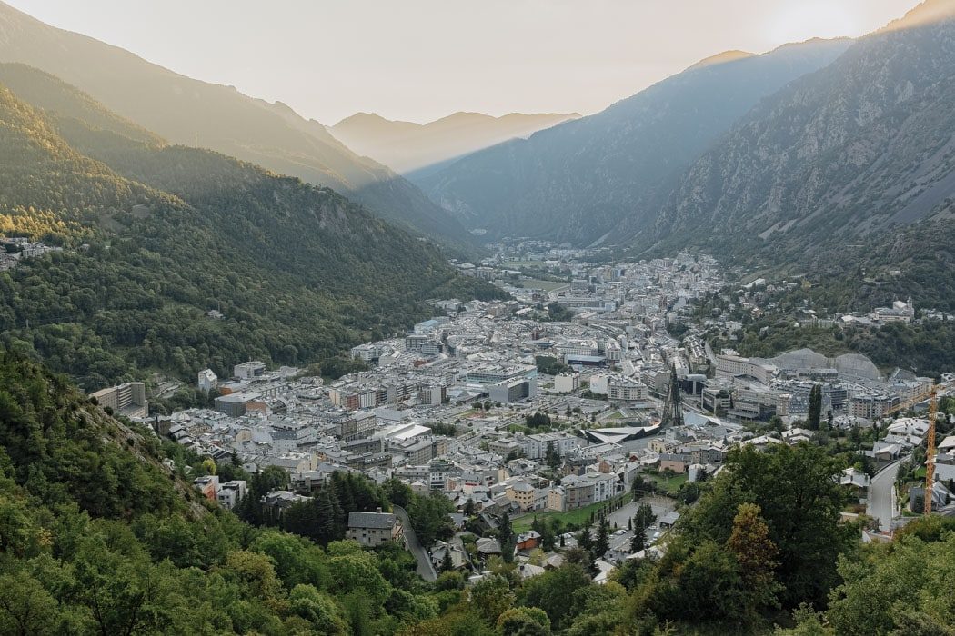 Panoramablick über Andorra La Vell