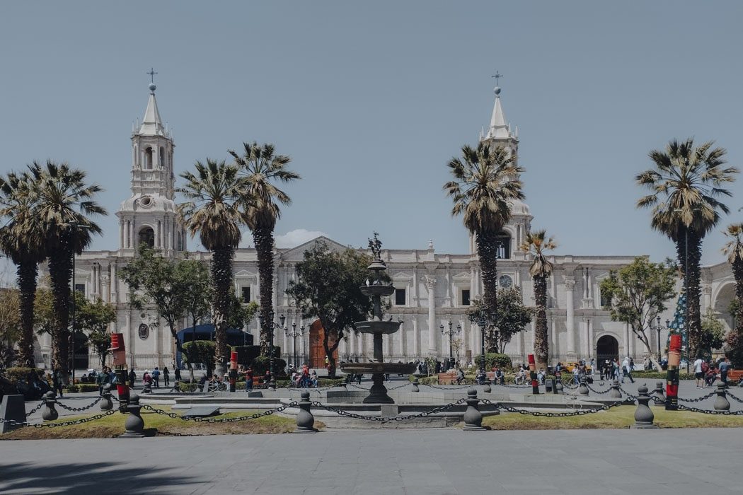 Die Plaza de Armas in Arequipa