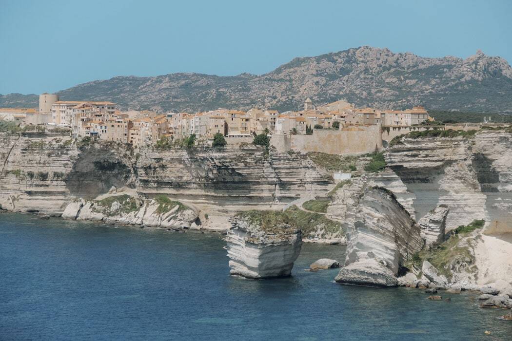 Steilküste von Bonfacio auf Korsika