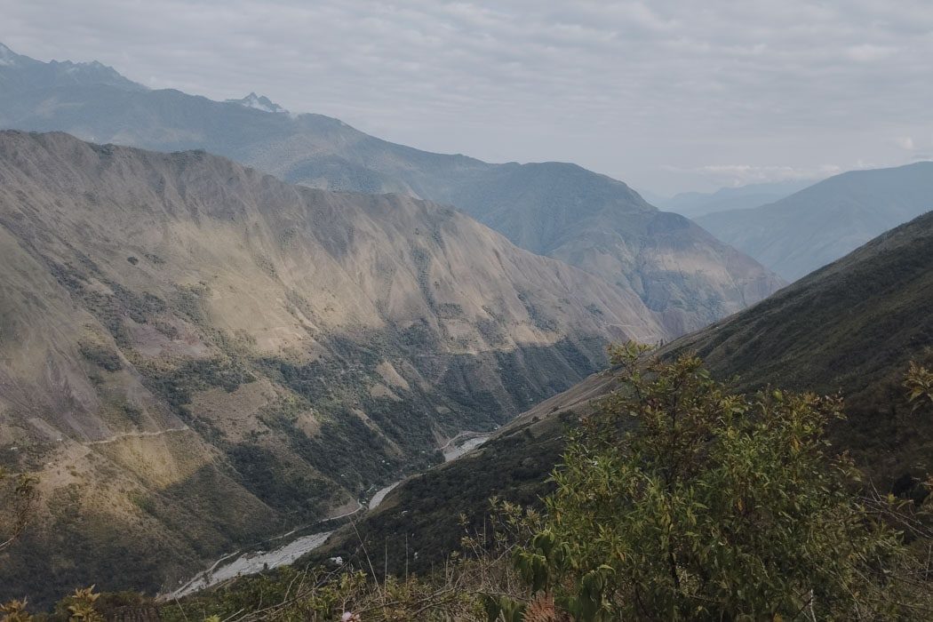 Panorama auf dem letzten Part des Salkantay Treks