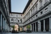 Innenhof der Uffizien in Florenz