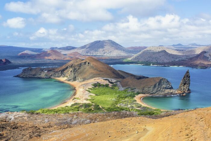 Aussicht auf Bartolome auf den Galapagos Inseln