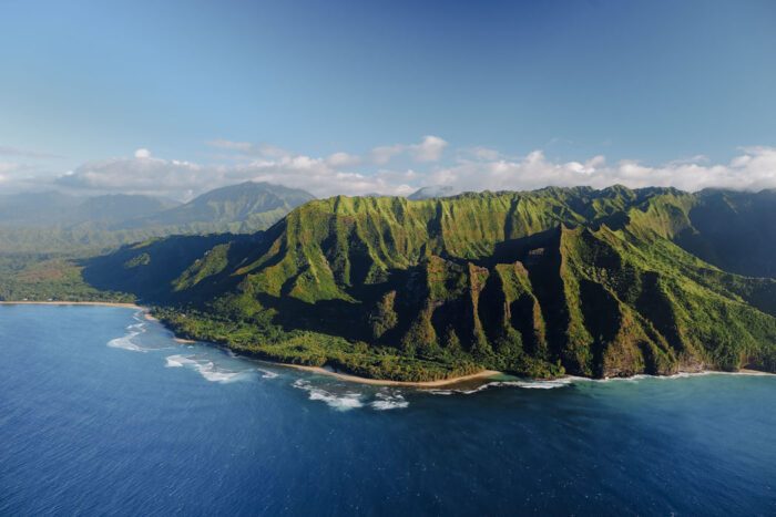 Die Küste von Na Pali auf Hawaii