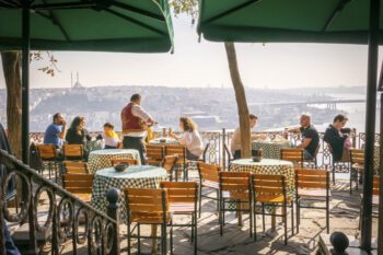 Pierre Loti Café mit Blick über Istanbul