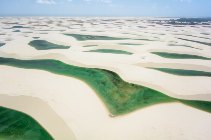 Lençóis Maranhenses Wüste in Brasilien während der Regenzeit