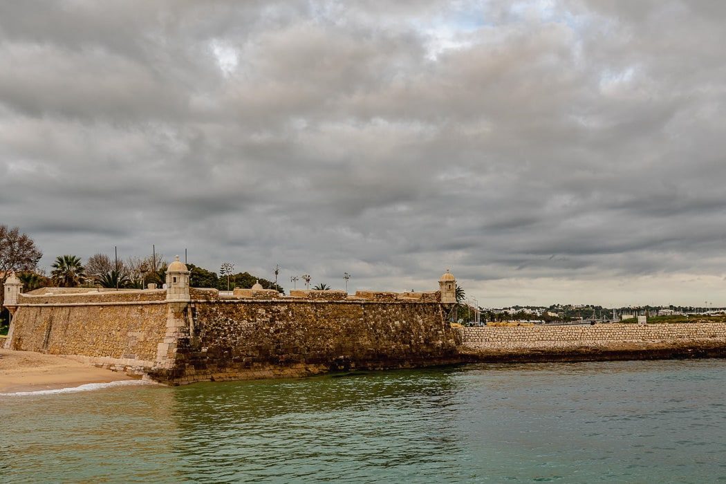 Die Festung Forte de Ponta da Bandeira bei Lagos an der Algarve