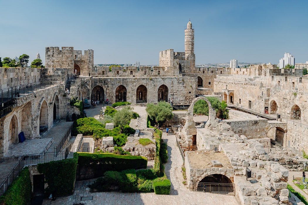 Teil der Stadtmauer in der Davidstadt in Jerusalem