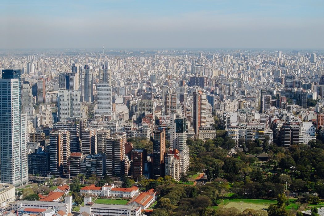 Panoramablick über Buenos Aires