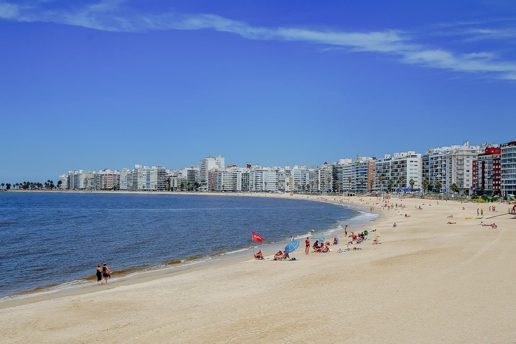 Pocitos Strand in Montevideo