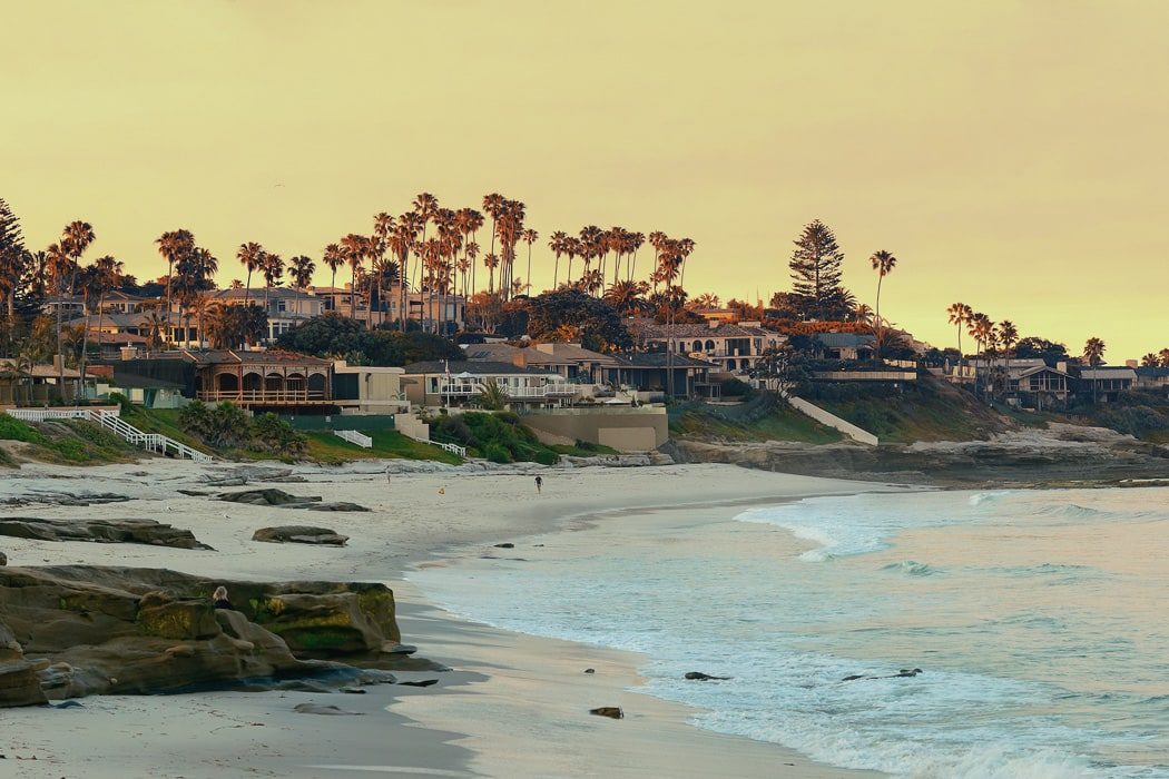 Strand von La Jolla in San Diego, USA
