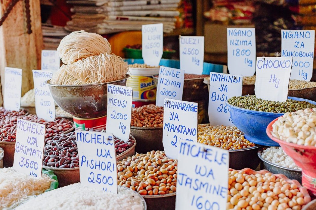 Gewürze auf dem Markt in Sansibar