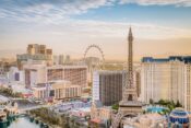 Luftaufnahme vom Strip in Las Vegas
