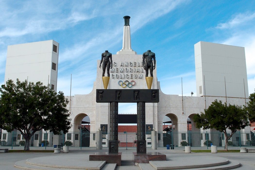 Das Memorial Coliseum im Exposition Park, Los Angeles