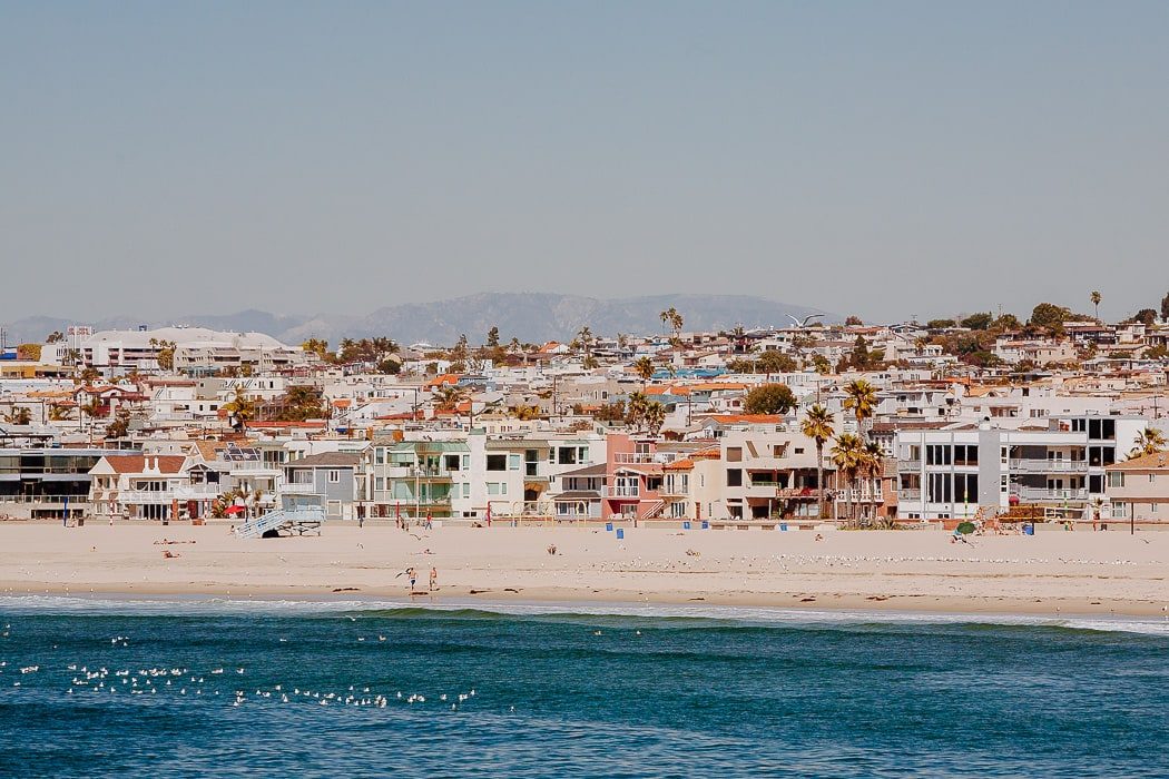 Blick auf Hermosa Beach in Los Angeles