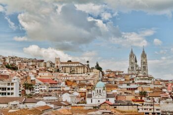 Blick auf die Altstadt von Quito