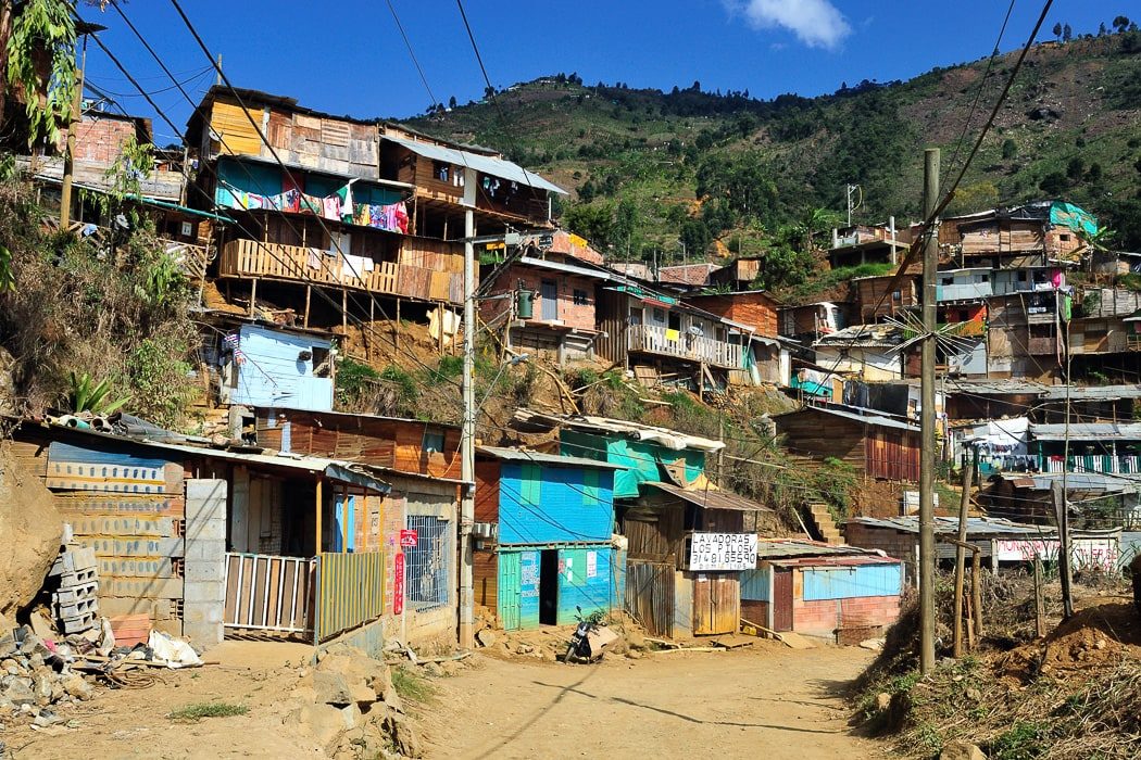 Armenviertel in Medellín