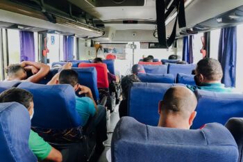 Bus von innen in Costa Rica