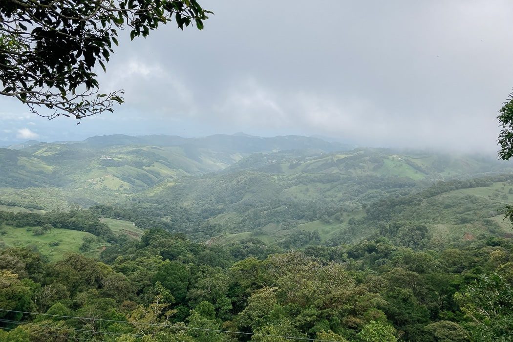Aussicht auf das Monteverde Regenwald Reservat in Costa Rica