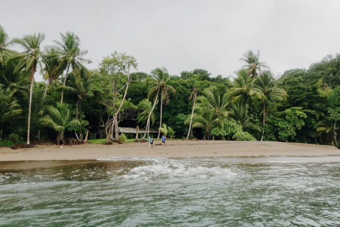 Sicht vom Boot auf den Nationalpark Corcovado in Costa Rica