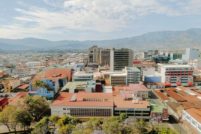 Ausblick auf Costa Ricas Hauptstadt San José