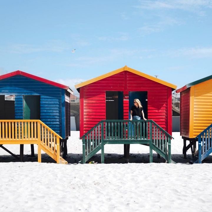 Strandhäuser bei Kapstadt
