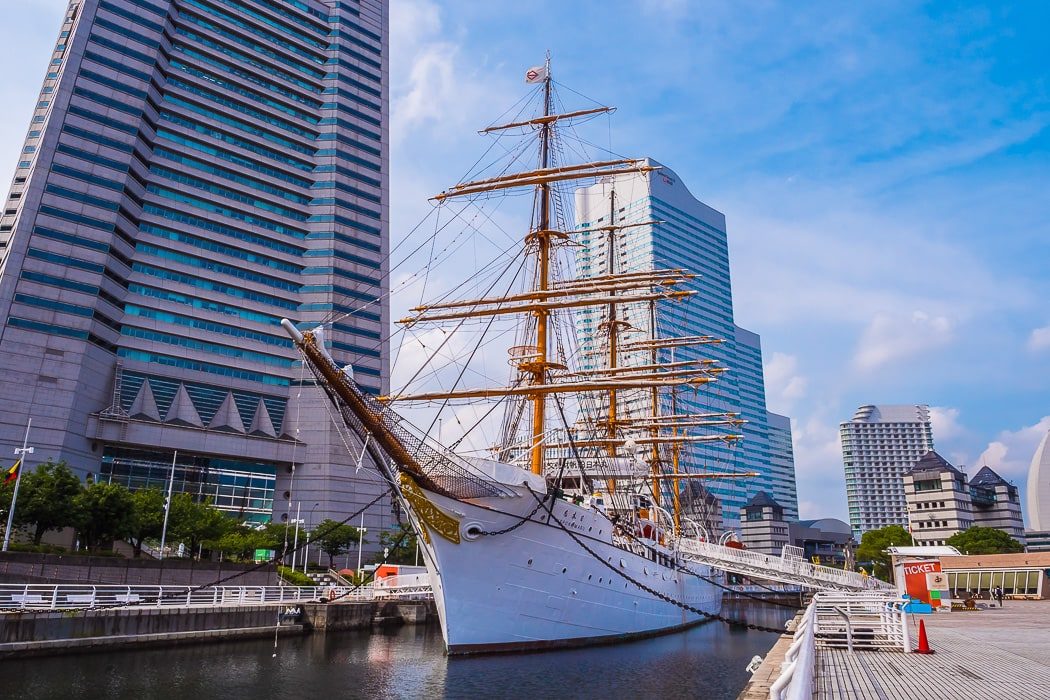 Segelschulschiff Nippon Maru in Yokohama