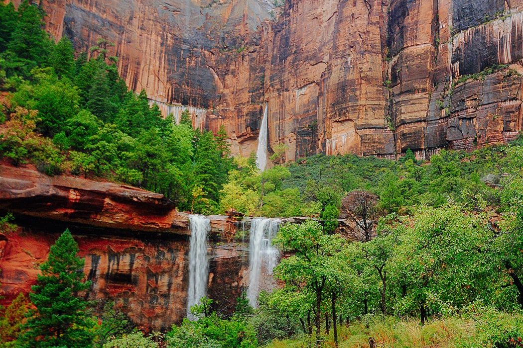 Wasserfälle bei den Emerald Pools im Zion Nationalpark
