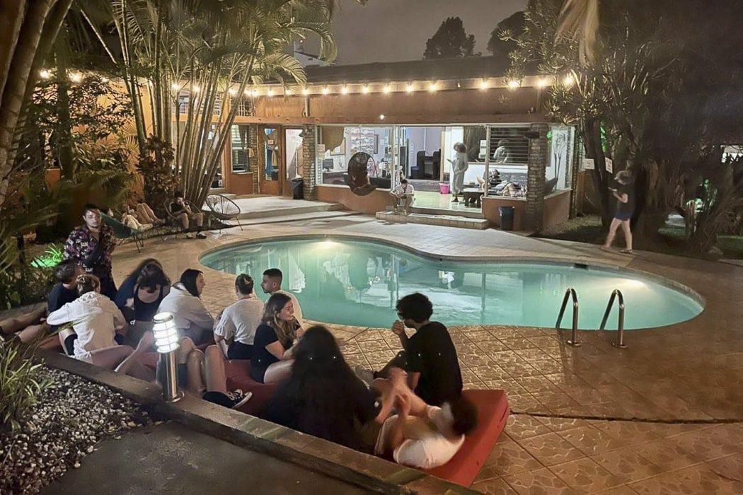 Der Pool im Backpackers Hostel in San José in Costa Rica