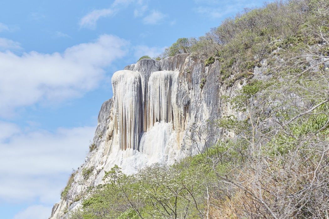 Versteinerter Wasserfall beim Hierve el Agua