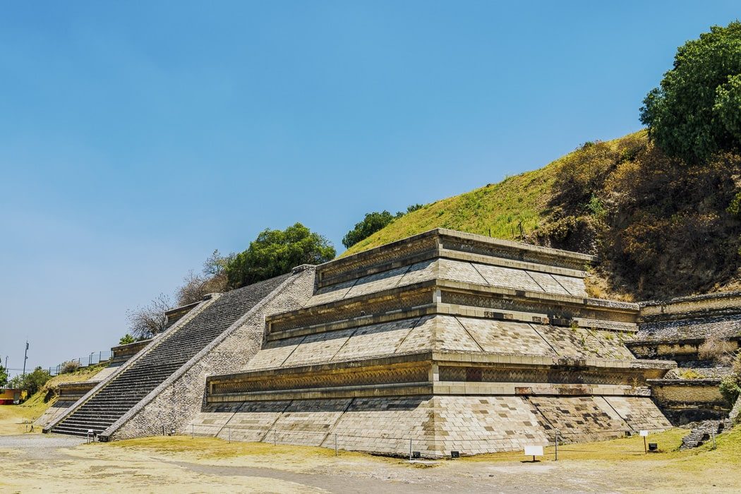 Ruine der riesigen Cholula Pyramide