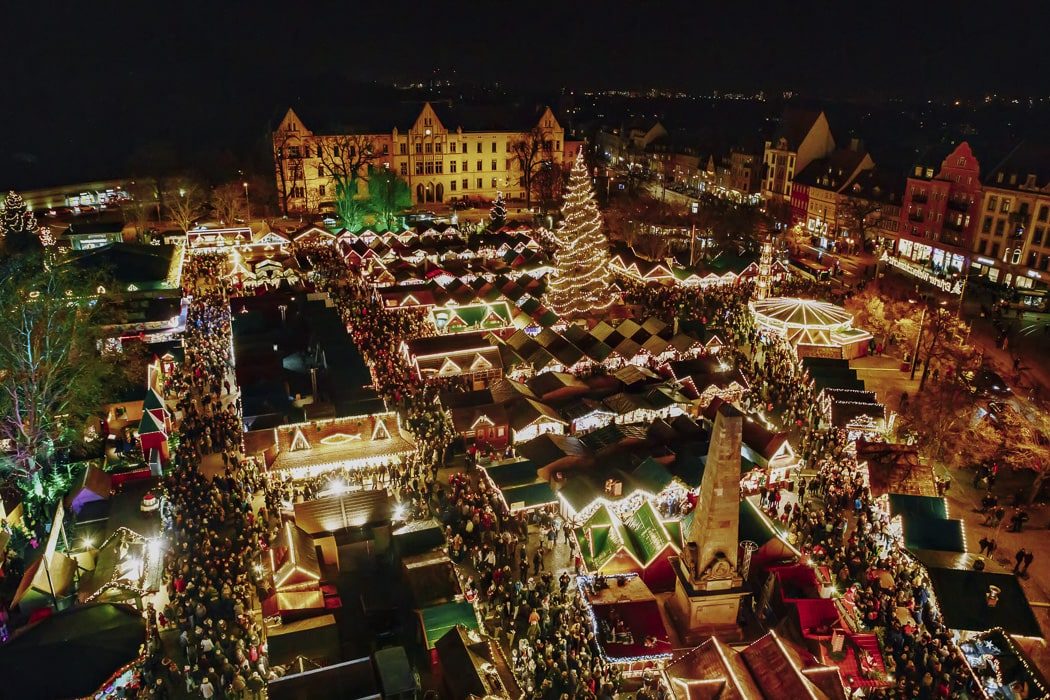 Der Weihnachtsmarkt in Erfurt ist ein richtiger Erlebnis-Markt für die ganze Familie