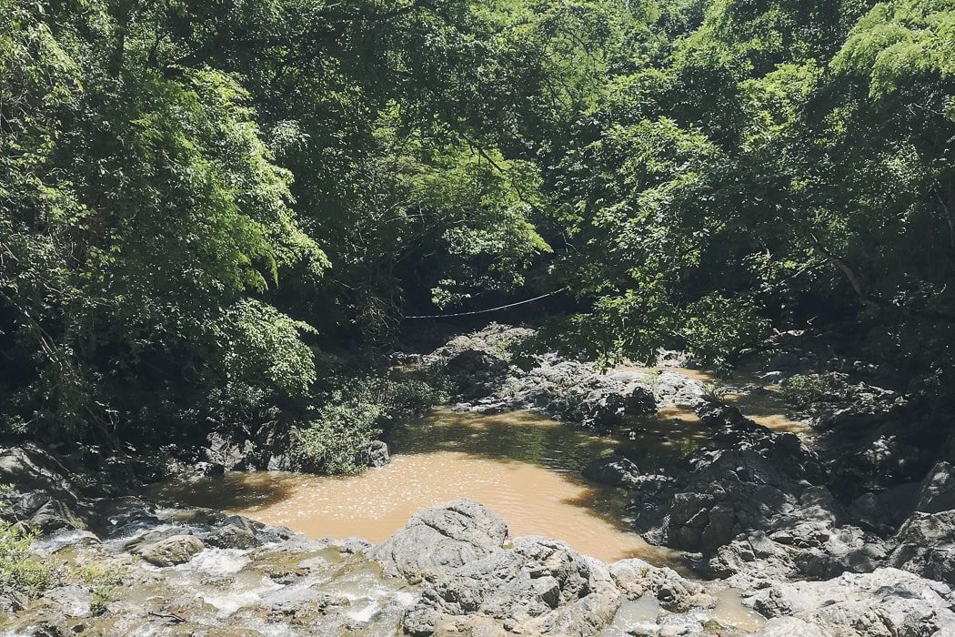 Weg zu den Montezuma Falls in Costa Rica