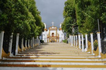 Treppen zur Guadalupe Kirche