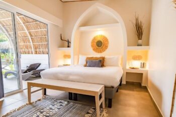 Ein Zimmer in der Les Voiles Blanches Luxury Lodge in Tamarindo, Costa Rica