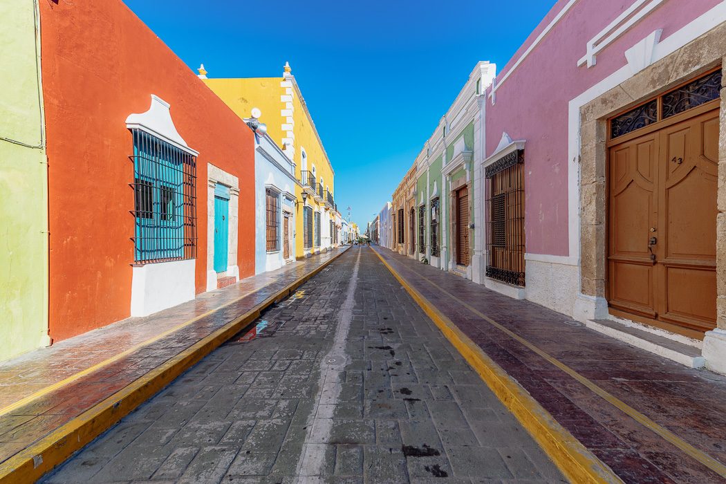 Bunte Straße in Campeche