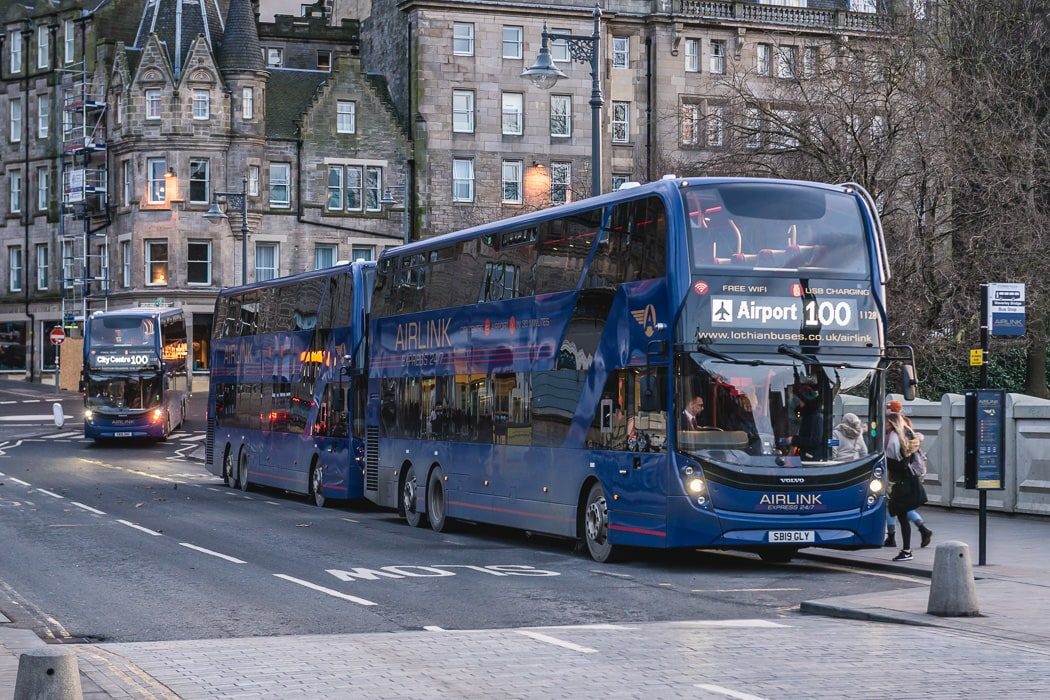Edinburgh Flughafen Transfer mit dem Airlink Bus