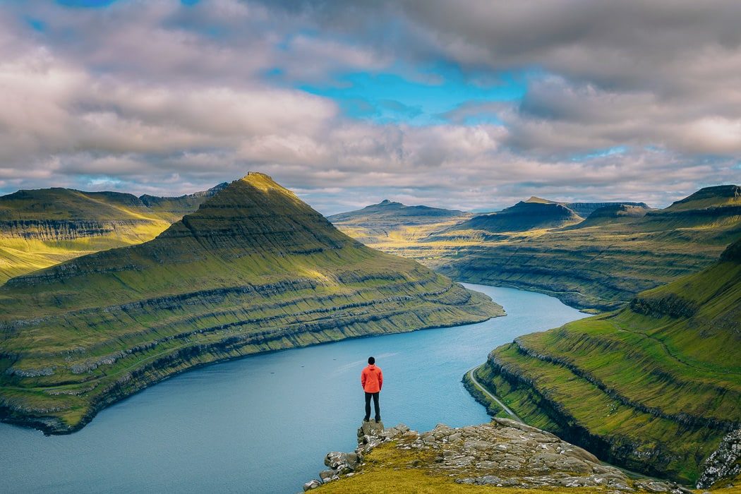 Ausblick auf den Färöer Inseln