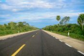 Straße auf Yucatán Mexiko