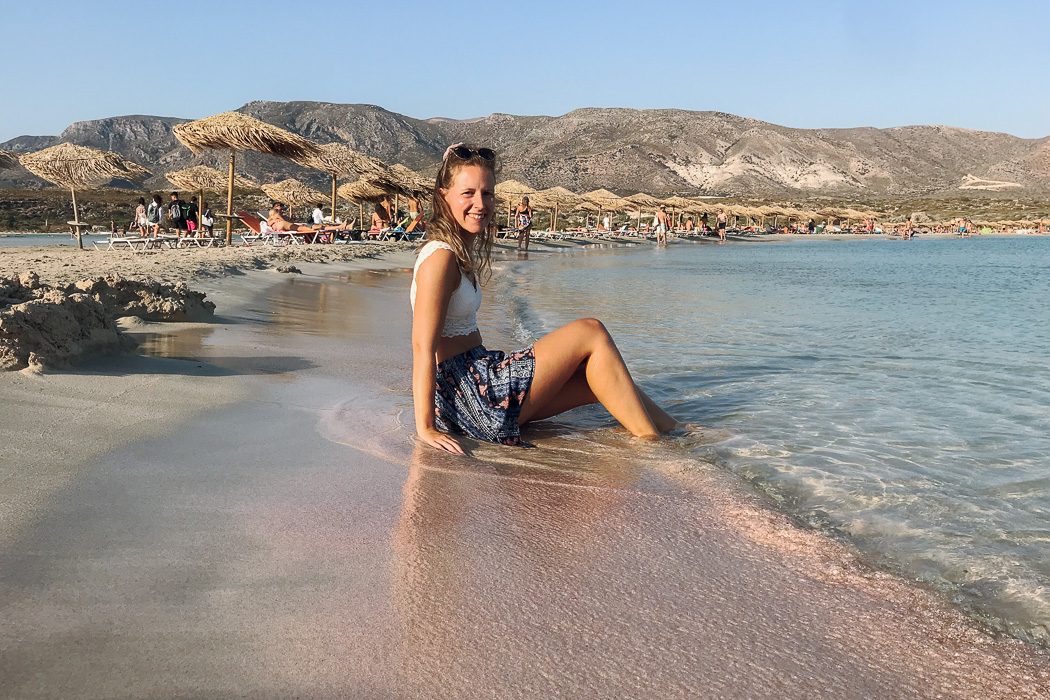 Rosa Elafonissi Strand auf Kreta