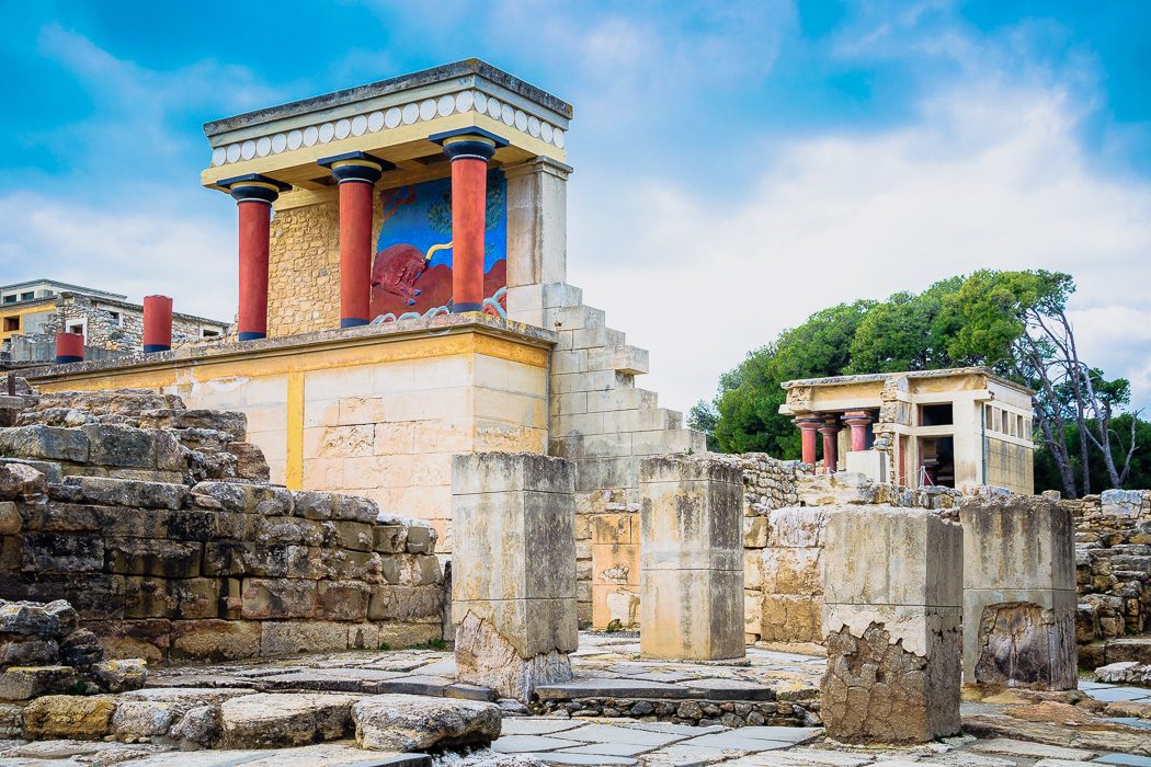 Der Palast von Knossos auf Kreta