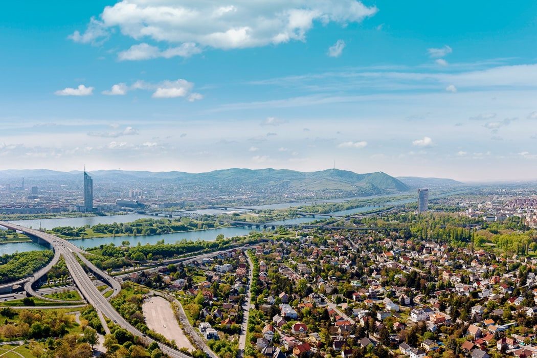 Ausblick auf Wien vom Donauturm