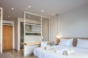 Ein Zimmer im Nima Boutique Hotel auf Kreta