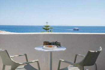 Aussicht vom Balkon im The Authentic Village Boutique Hotel auf Kreta