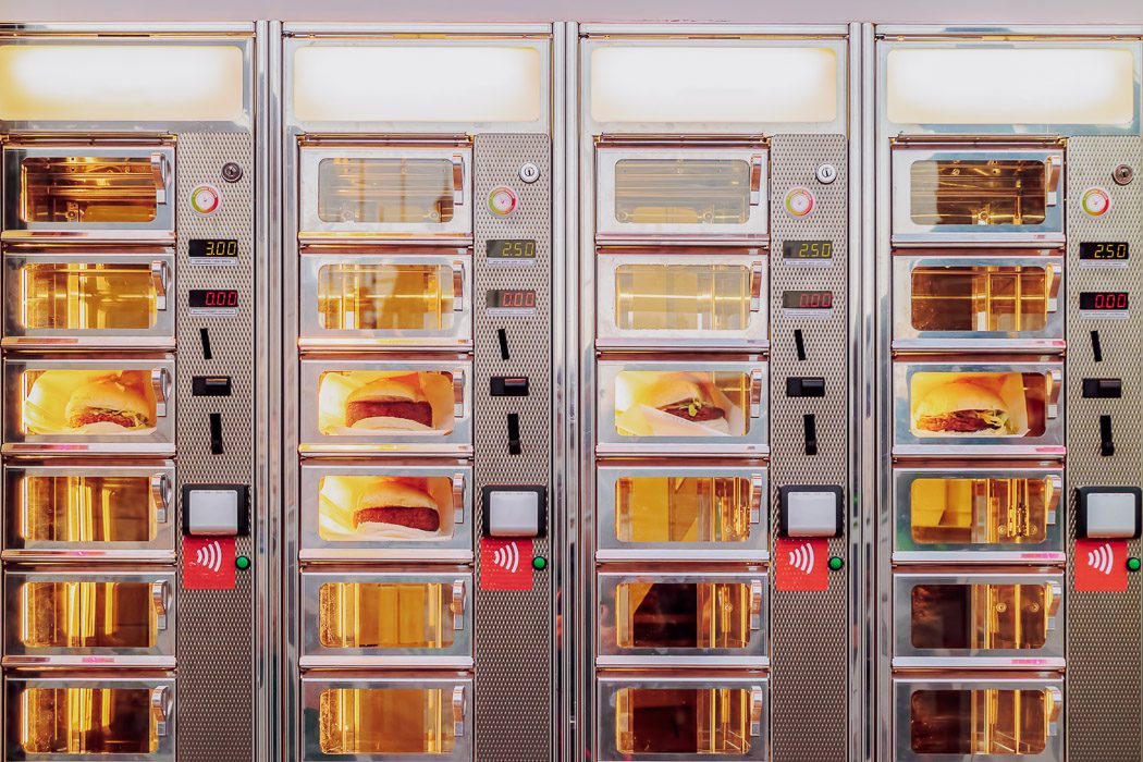 Im Febo-Automaten gibt es holländische Snacks