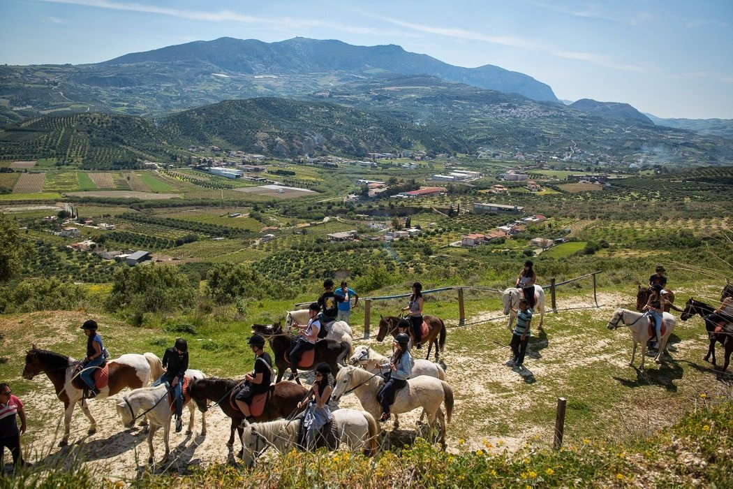 Ein Ausflug mit Pferden auf Kreta