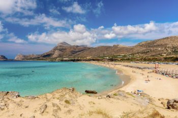 Der Falasarna Strand auf Kreta