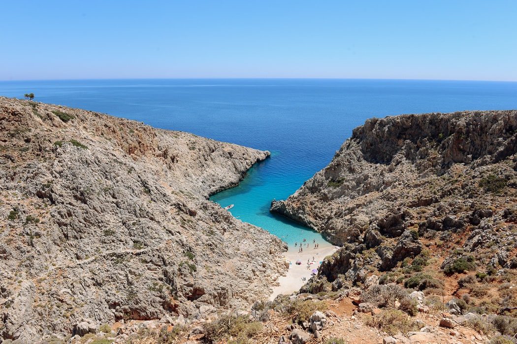 Der Seitan Limania Strand auf Kreta