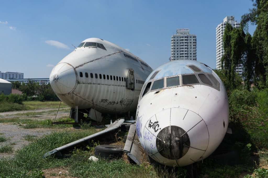 Flugzeug Friedhof Bangkok